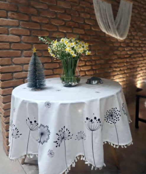 رومیزی گرد مدرن