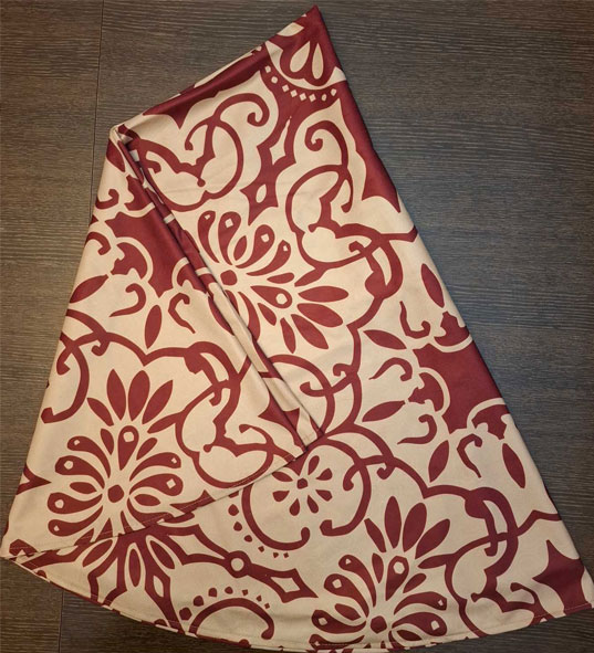 رومیزی میز گرد کرم